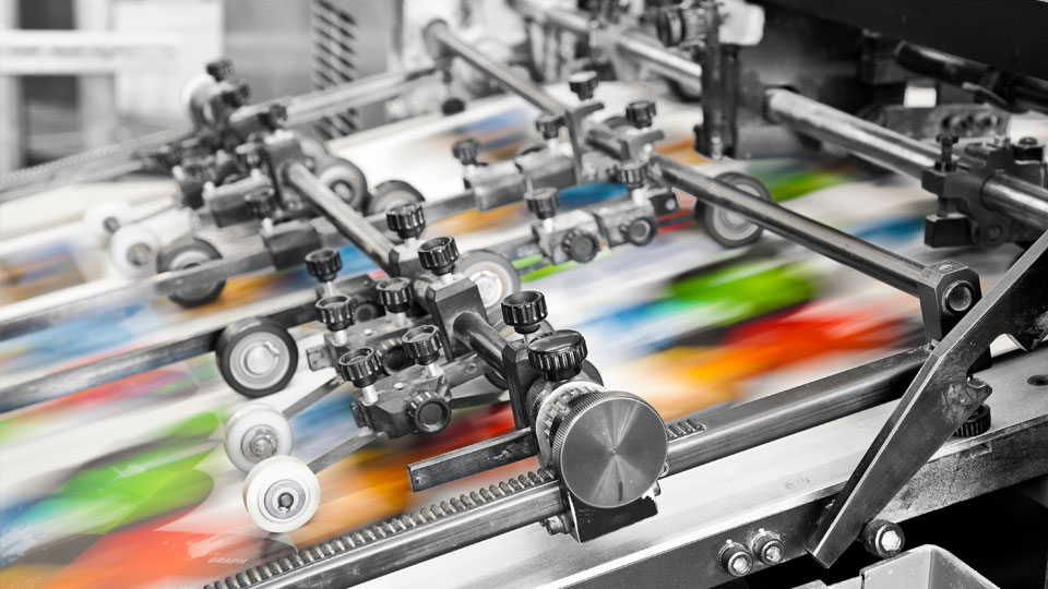 Offset printing for magazines